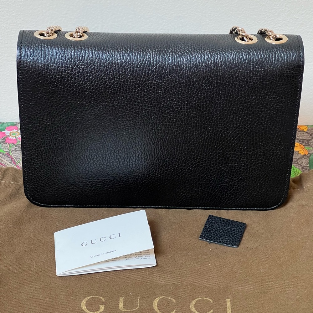 Authentic Gucci Interlocking Gg Crossbody Black B… - image 4